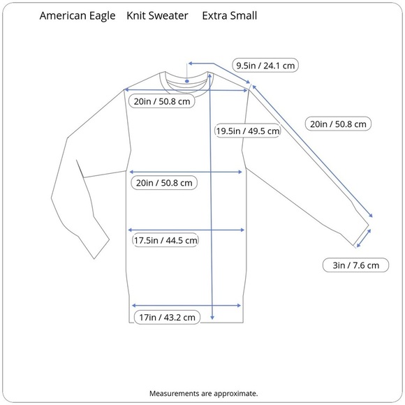 American Eagle Outfitters Knit Long Sleeve Sweater 1/2 Button Down Extra Small - Picture 14 of 15